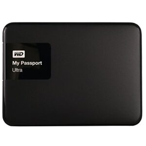 WD 500GB Black My Passport Ultra Portable External Hard Drive - USB 3.0 - WDBWWM5000ABK-EESN