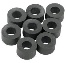 snow plow rubber washer bumpers for snow skids - 8 pack bb7