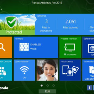 Panda Security AntiVirus Pro 2015 [1 Device, 2 Years. Download Version]