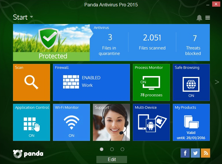 Panda Security AntiVirus Pro 2015 [1 Device, 2 Years. Download Version]