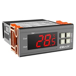 elitech stc-1000 temperature controller origin digital 110v centigrade thermostat 2 relays