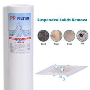 Yescom 4 Pcs Filter Replacement for 5-Stage Reverse Osmosis System