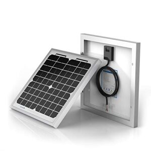 acopower 10 watt 10w monocrystalline photovoltaic pv solar panel module for 12v battery charging