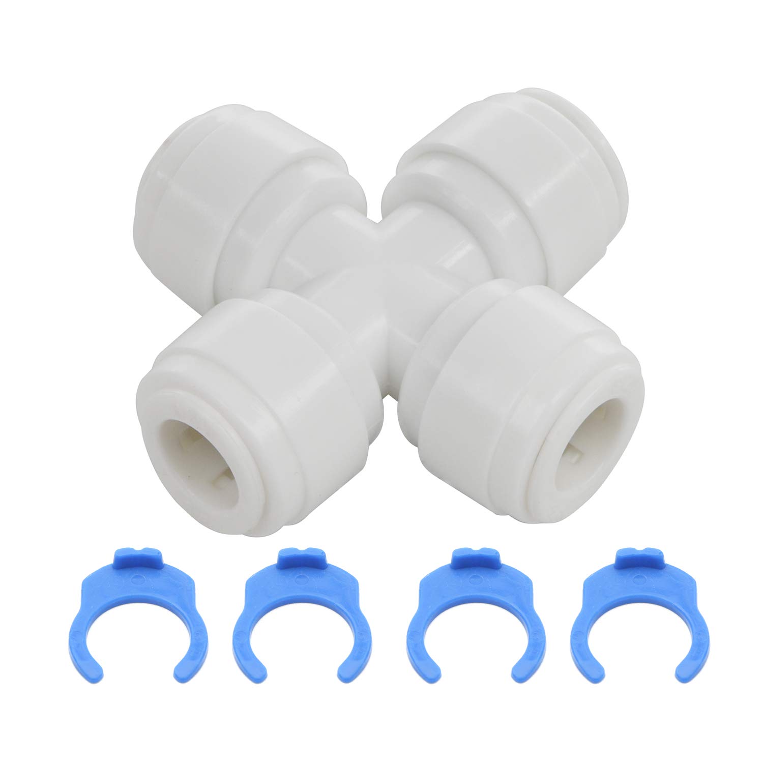 Quick Connect 3/8-Inch Criss-Cross OD Tube for Reverse Osmosis RO Water Filter Pack of 5