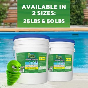 Green Gobbler pH Down | Pool & Hot Tub Spa pH Reducer | pH decreaser | Sodium Bisulfate | 25 lb Pail