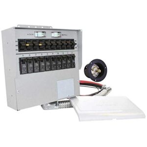 310a pro/tran2 30-amp 10-circuit 2 manual transfer switch with optional power inlet