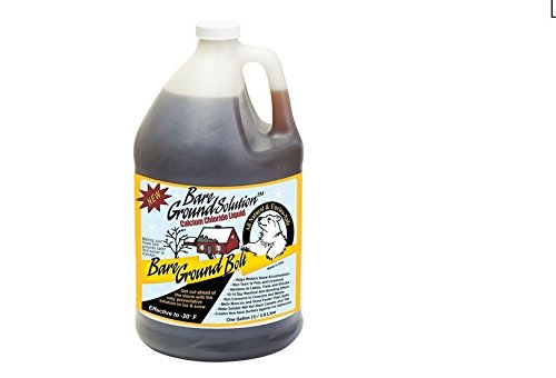 Bare Ground Winter Bare Ground Solutions BGB-1C Fast-Acting Ice Melt Liquid, 128 oz (1 Gallon), clear