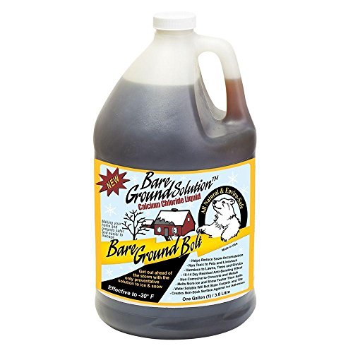 Bare Ground Winter Bare Ground Solutions BGB-1C Fast-Acting Ice Melt Liquid, 128 oz (1 Gallon), clear