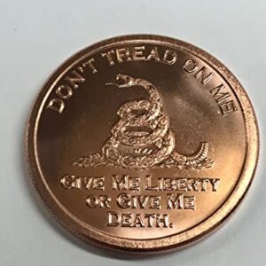 2015 Dont Tread on Me Eternal Vigilance 1 Ounce Copper Round