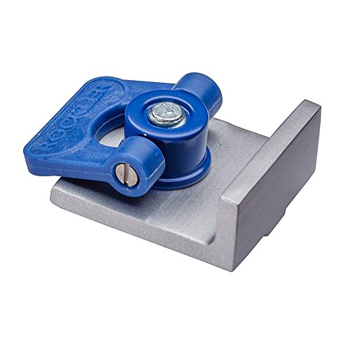 Rockler Inline Track Stop for T Track System – Durable Aluminum T Tracks Woodworking Stop features Low-Profile Knobs - T-Track Stop Measure 1-1/2'' x 1-1/2'' - T Track Accessories