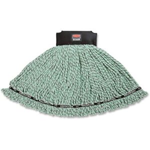 rubbermaid commercial, rcp1924814ct, maximizer large wet mop, 6 / carton, green