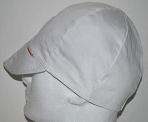 comeaux caps reversible welding cap solid white 7 5/8 (3)