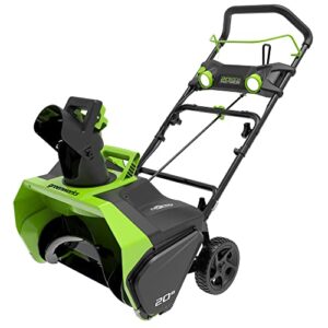 greenworks 40v (75+ compatible tools) 20” brushless cordless snow blower, tool only