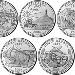 2006 P, D BU Statehood Quarters - 10 coin Set Uncirculated