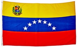 g ganen quality standard flags venezuela 7 stars polyester flag, 3 by 5'
