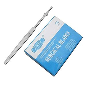 pc 100 scalpel blades # 11 with free handle # 7