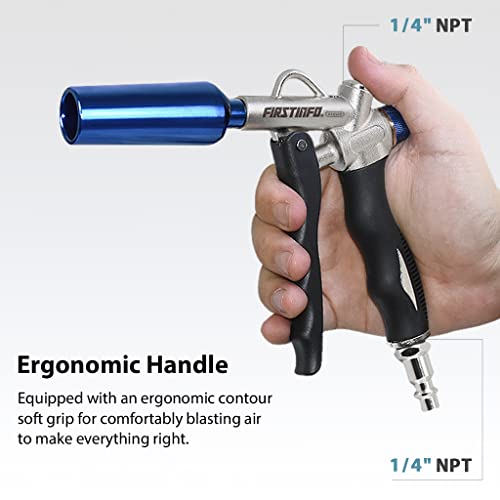 FIRSTINFO A18569US Two-Way Air Blow Gun with Adjustable Air Flow and Higher Flow Nozzle