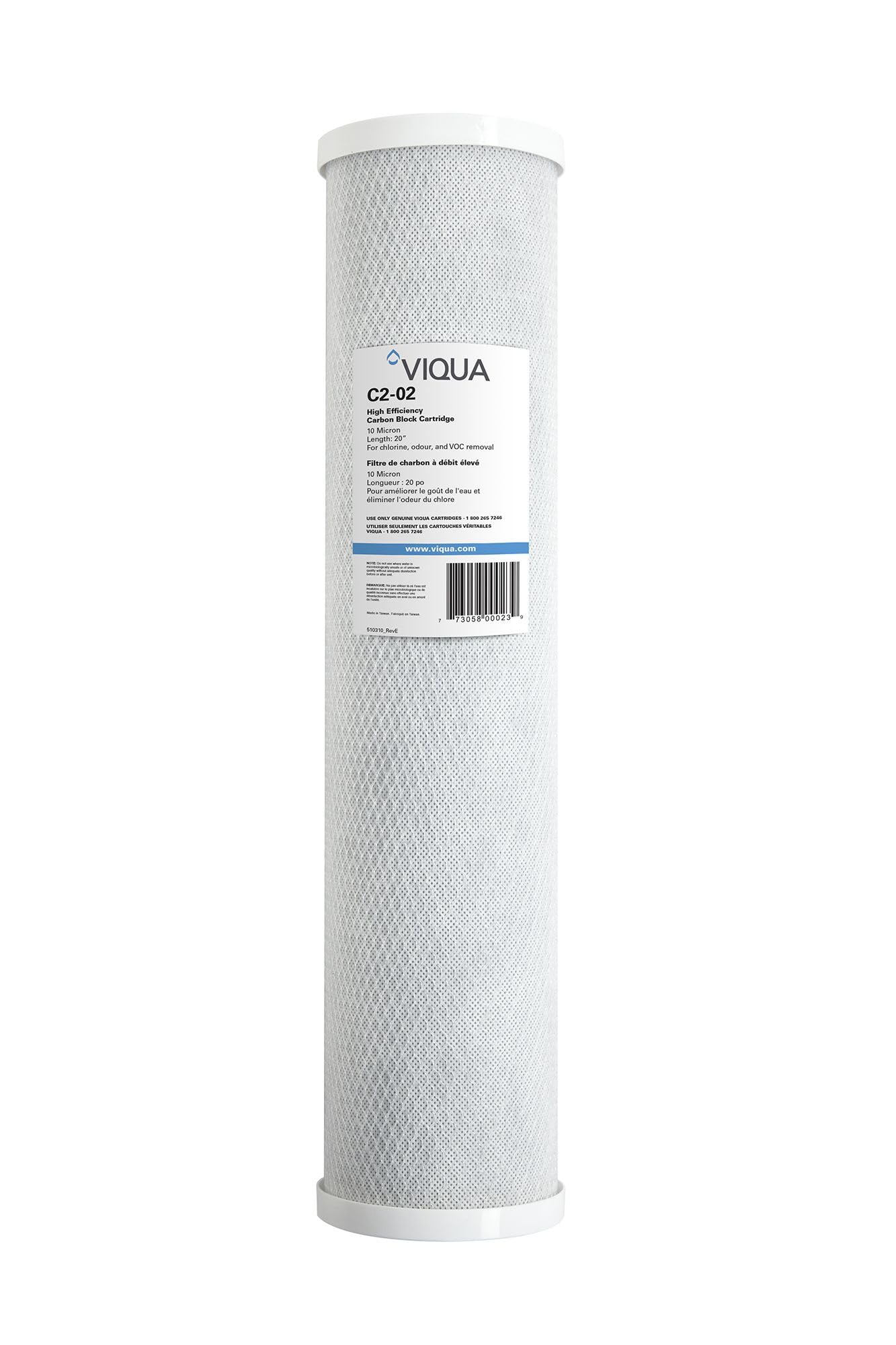 VIQUA C2-02 Whole House 20 x 4.5 Inch 10 Micron Coconut Carbon Water Filter for VIQUA IHS12-D4, IHS22-D4, and IHS22-E4 Systems