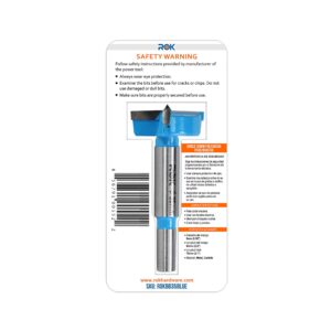 Rok Hardware 35mm Hinge Boring Forstner Drill Bit, Blue ROKBB35BLUE