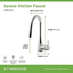 Symmons S-2302-PD-1.5 Bathroom-Sink-faucets, Large, Polished Chrome