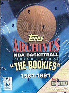 1992/93 topps archives nba basketball huge factory sealed hobby box with 24 packs and 336 cards! vintage nba box with topps rookie cards of michael jordan,charles barkley,patrick ewing and many more !