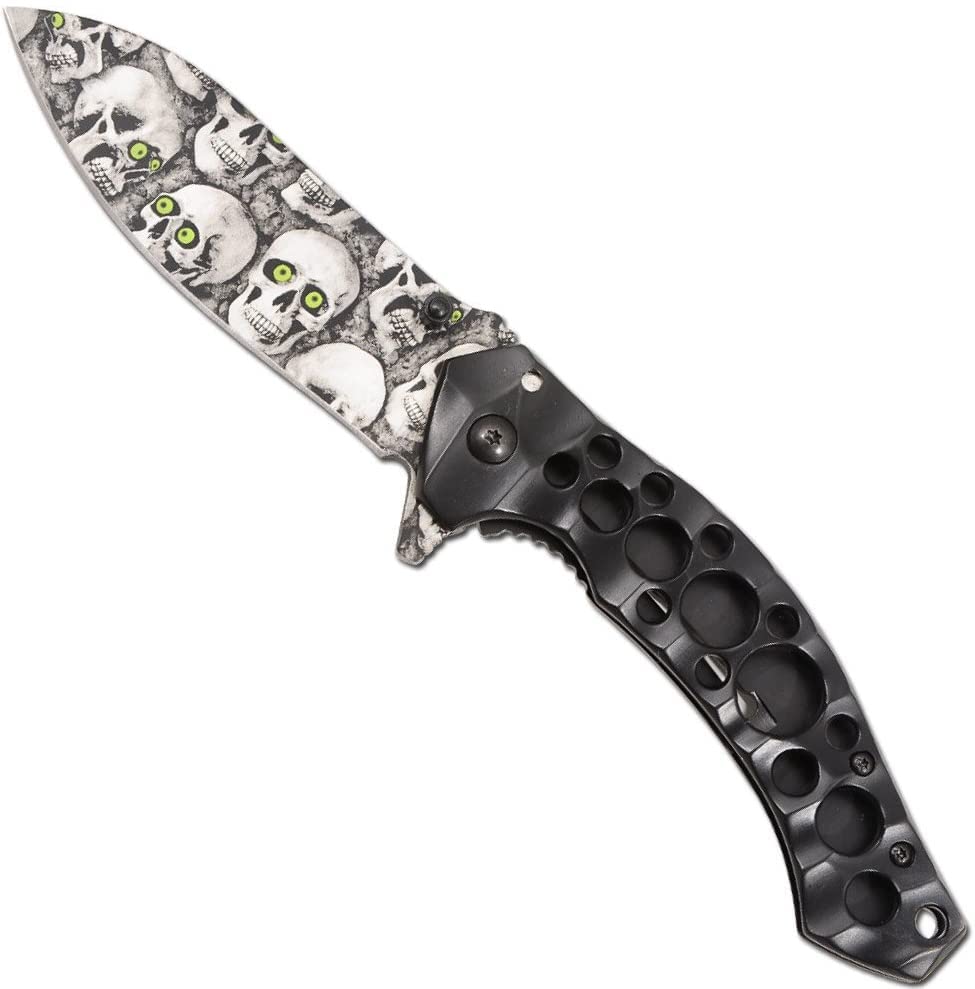 Ossuary Guardian Skull Manual Pocket Knife