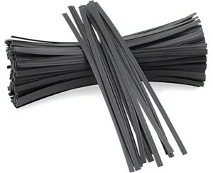 5" cable ties 100 pcs bag twist ties for cord twist bread ties reusable black plastic coated ties heavy duty wire twist ties for household and office use