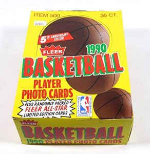 1990/91 fleer nba basketball box (36 pk)