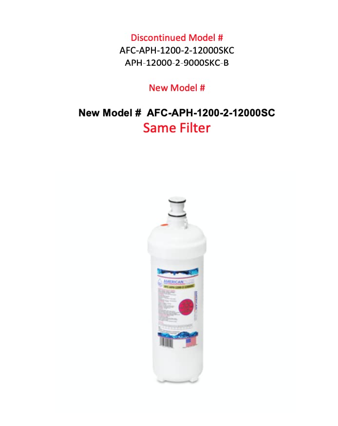 AFC Brand, water filter, Model # AFC-APH-1200-2-12000SKC, Compatible with 3M(R) HF60-CLS Filter New AFC Brand Model # AFC-APH-1200-2-12000SC 6 - Filters