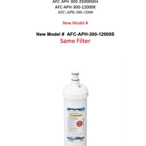 AFC Brand, water filter, Model # AFC-APH-300-25000SKH, Compatible with Manitowoc(R) K-00339 Filter New AFC Brand Model # AFC-APH-300-12000S 6 - Filters