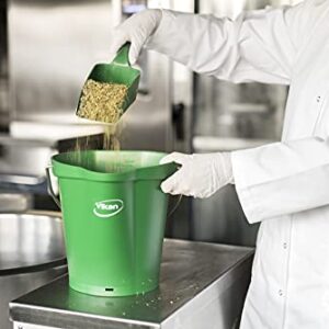 Vikan, Green Pail,1.5 gal,PP/SS, 5688