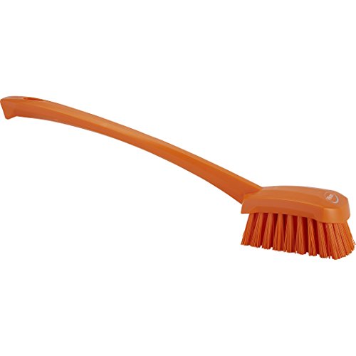 Vikan, Orange Brush,Washing,Stiff,15.75",PP/PBT, 4186