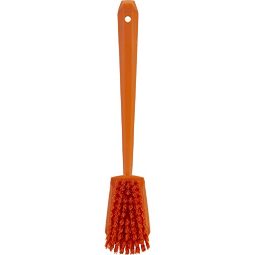 Vikan, Orange Brush,Washing,Stiff,15.75",PP/PBT, 4186