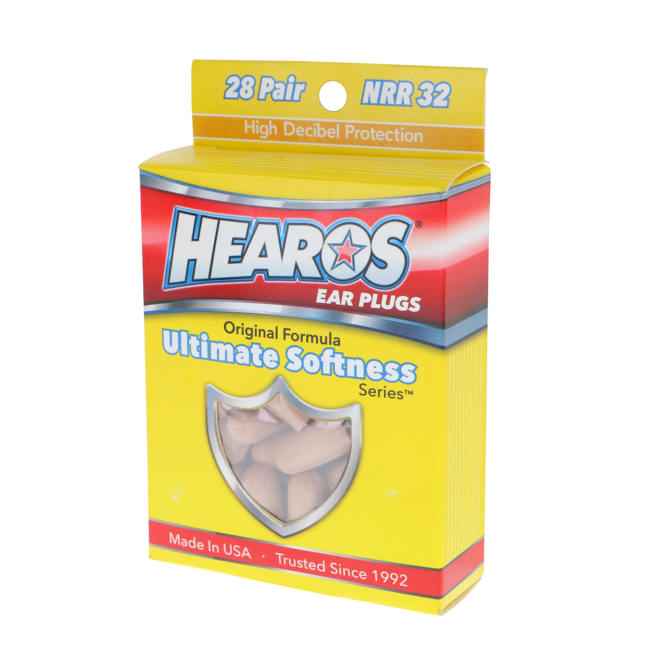 HEAROS Ultimate Softness Series Ear Plugs 28 Pair
