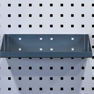 Locking Pegboard Hooks Triton Products 56126-SLV LocHook Shelf, 12" x 6", Silver