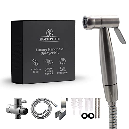 Bidet Sprayer for Toilet, Handheld Bidet Sprayer Attachment, Cloth Diaper Shower Spray Washer for Bathroom – Bidet Handheld Toilet Water Sprayer - Easy 10-Minute Installation