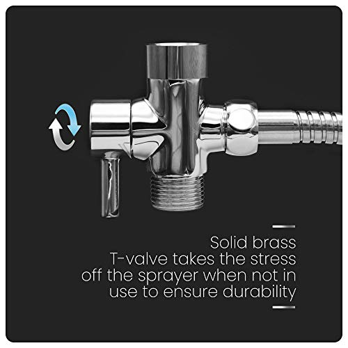 Bidet Sprayer for Toilet, Handheld Bidet Sprayer Attachment, Cloth Diaper Shower Spray Washer for Bathroom – Bidet Handheld Toilet Water Sprayer - Easy 10-Minute Installation