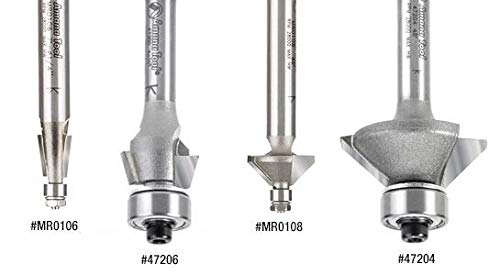 Amana Tool - MR0107 Miniature 22.5° Chamfer with 3/16 Dia Ball Bearing x 1/2 Dia x