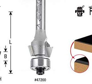 Amana Tool - MR0107 Miniature 22.5° Chamfer with 3/16 Dia Ball Bearing x 1/2 Dia x