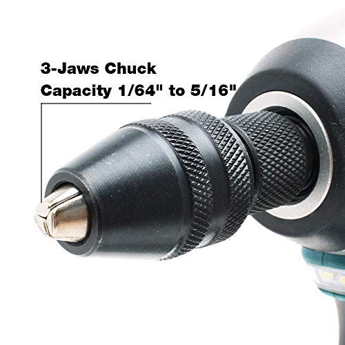 AUTOTOOLHOME 1/4-inch Hex Shank Keyless Drill Chuck Quick Change Adapter Power Screwdriver to Drill Converter Conversion Conversion Tool