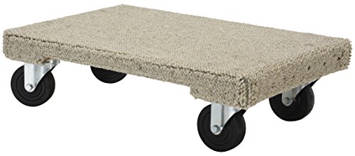 Vestil HDOSC-1624-12 Carpeted Hardwood Dolly, 1200 lb. Capacity, 16" x 24"