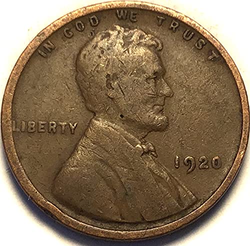 1920 P Lincoln Wheat Cent Penny Seller Very Good