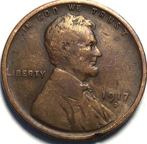 1917 D Lincoln Wheat Penny Seller Very Good