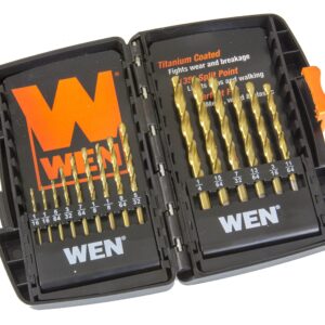 WEN DB15 Titanium-Coated Drill Bit Set (15 Piece)