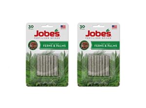 jobe's fern & palm indoor fertilizer food spikes - 2 packs of 30-pack 5101