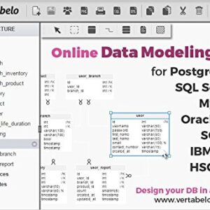 Vertabelo - design database online [Online Code]