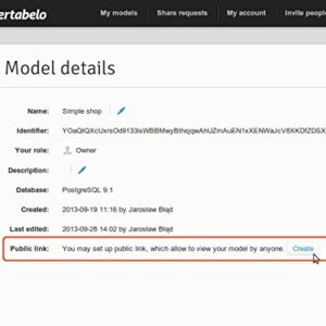 Vertabelo - design database online [Online Code]