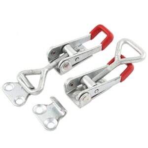 uxcell fba_a15052200ux0016 cabinet lever handle toggle catch latch lock clamp hasp 2 pcs (pack of 2)