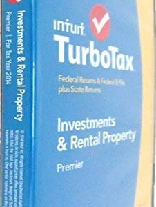 Intuit 424529 Turbotax Premier 2014 Federal Plus State Plus Federal E-File Tax