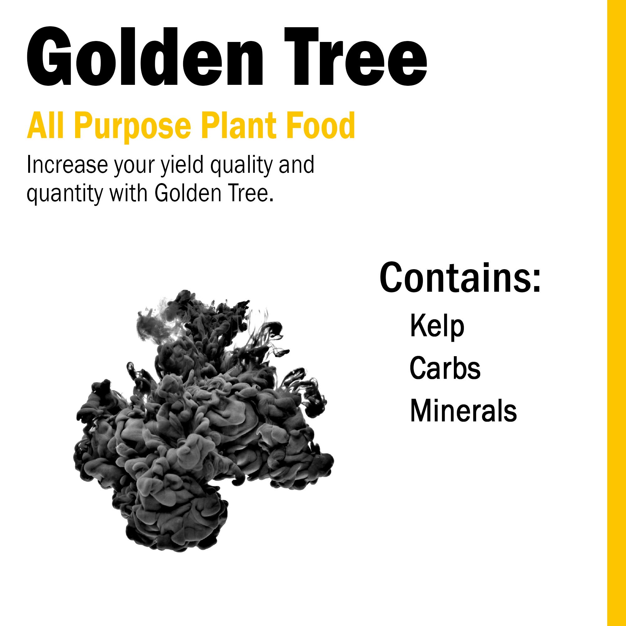 Humboldts Secret Golden Tree: Best Plant Food for Plants & Trees - All-in-One Concentrated Additive - Vegetables, Flowers, Fruits, Lawns, Roses, Tomatoes & More (8 Ounce)